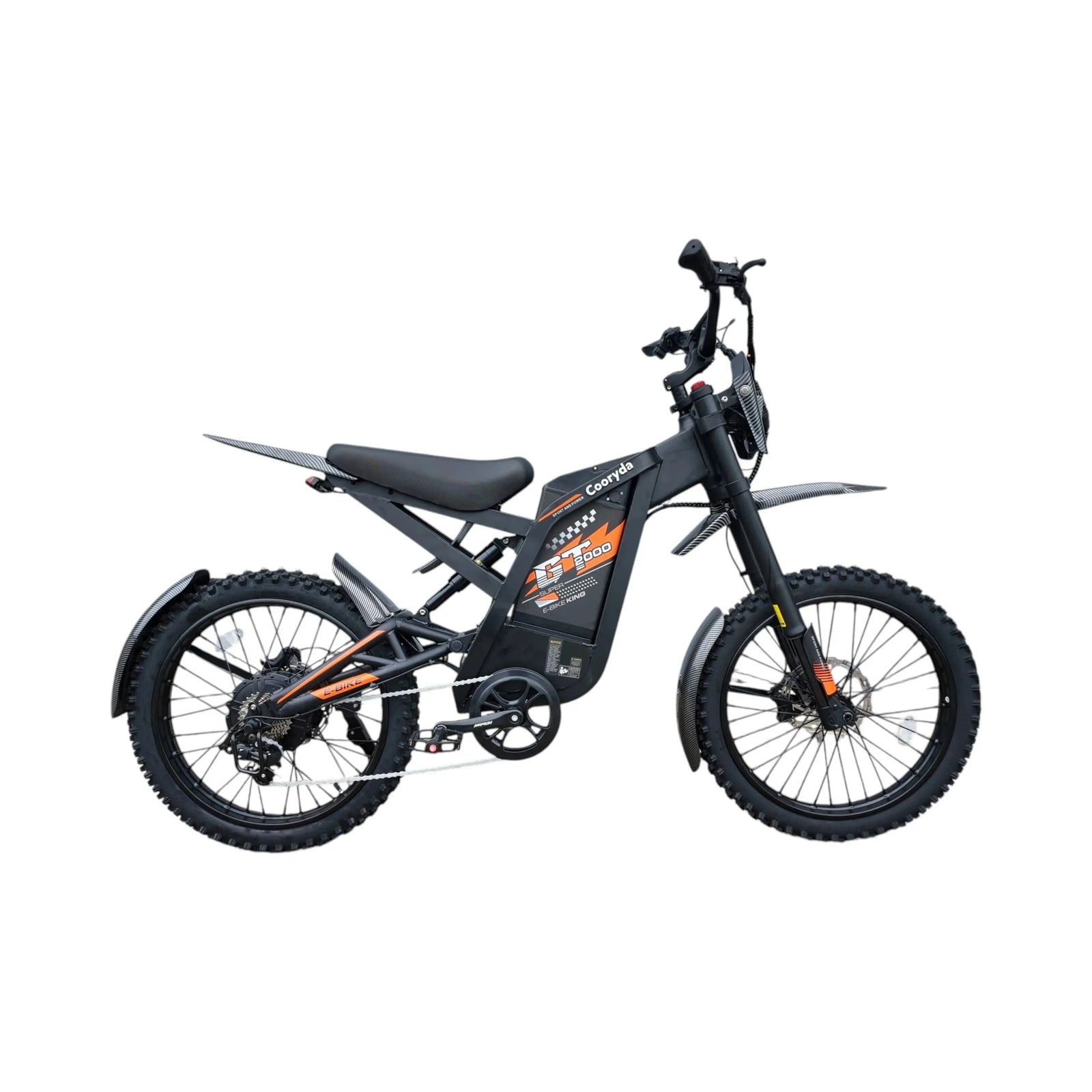 Ouxi GT2000 Fatbike – Zwart/Oranje - Skinnybike - AE-trading