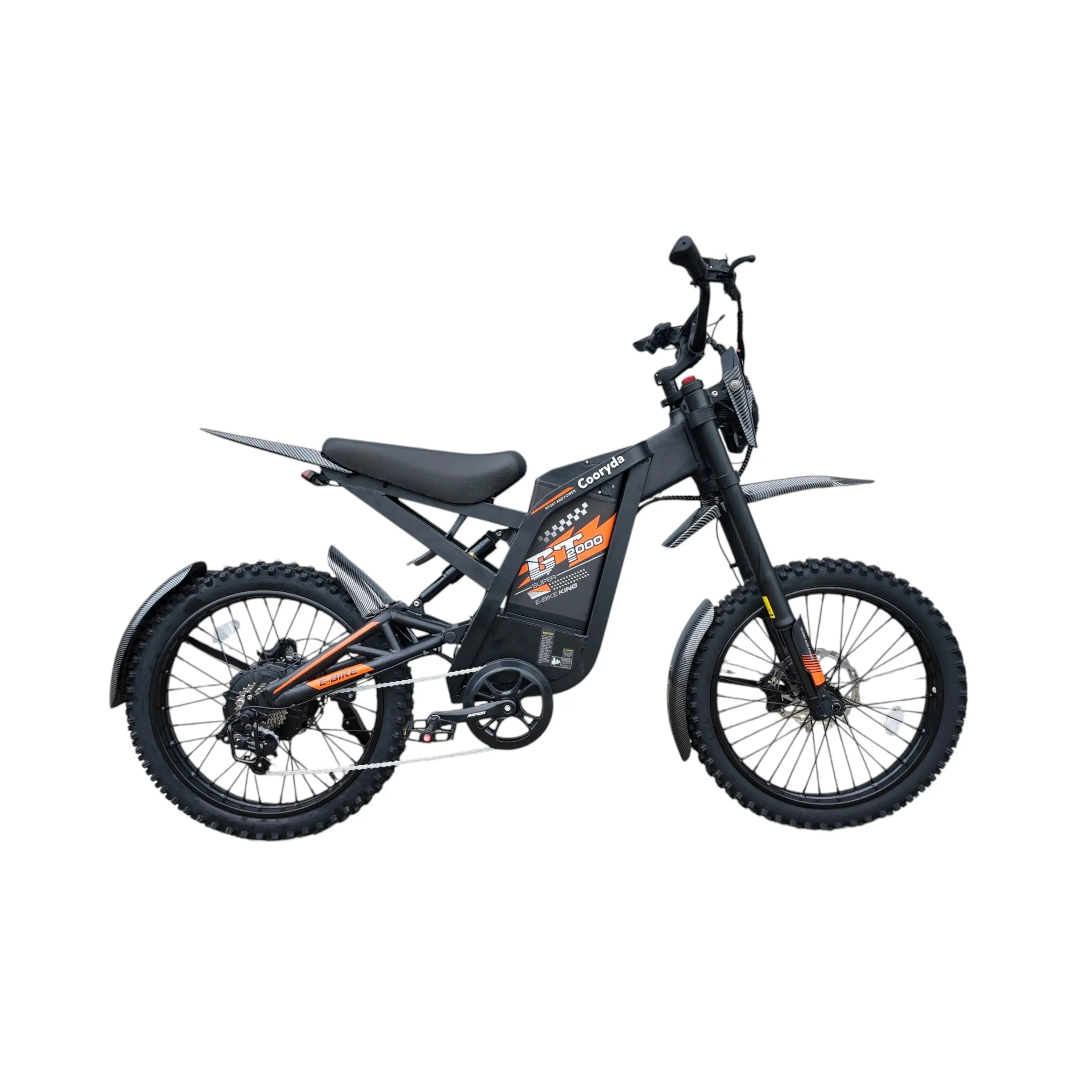 Ouxi GT2000 Fatbike – Zwart/Oranje - Skinnybike - AE-trading