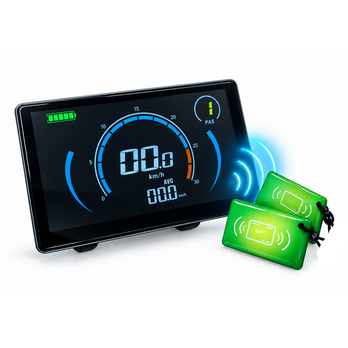Ouxi HC80 display — full-color, NFC-kaart, 25 km/u (V8/C80/V20) - AE-trading