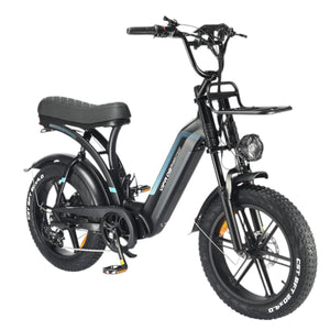 Ouxi Q8 - Zwart - Lage Instap - Elektrische Fatbike - AE-trading