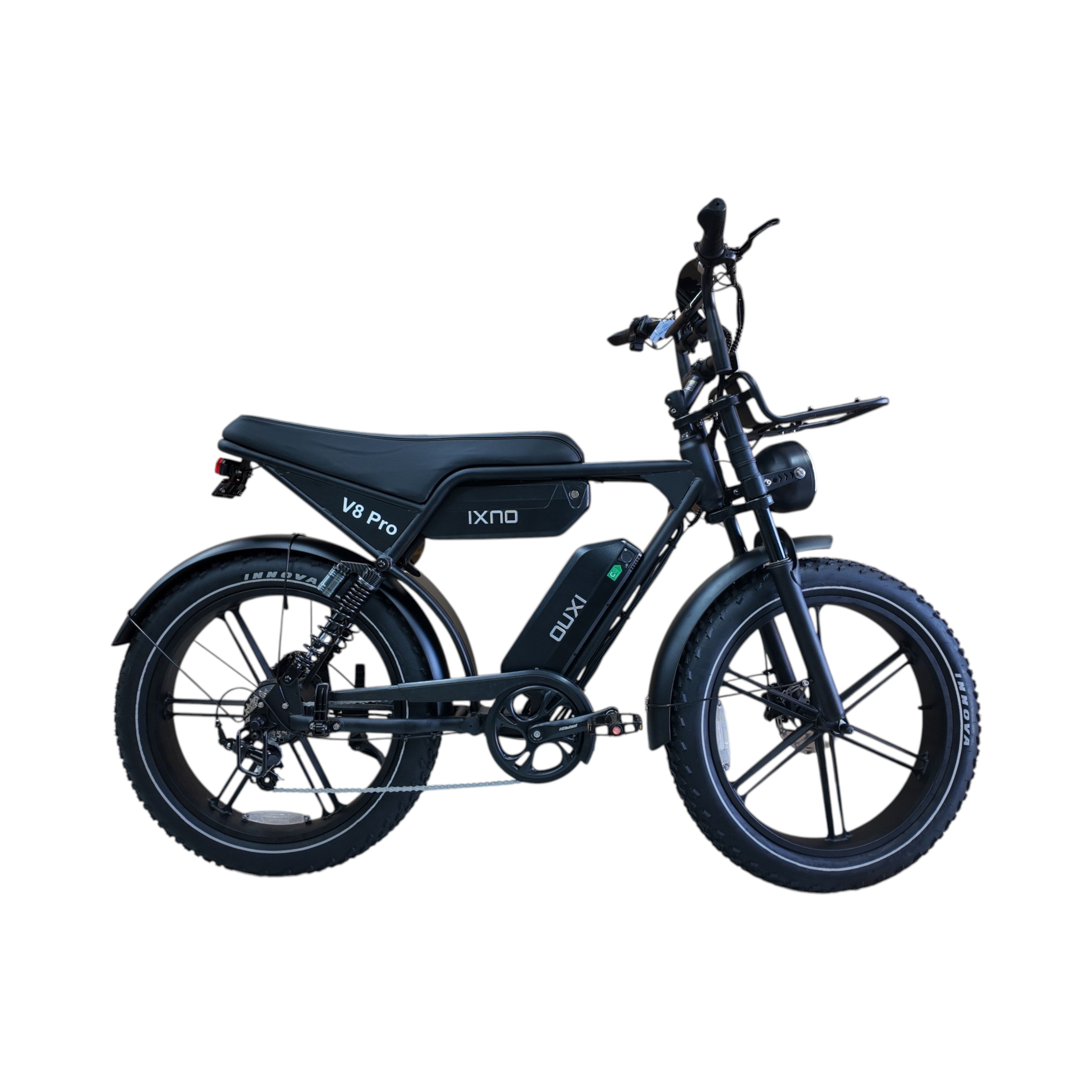 Ouxi V8 Pro Max 24 Inch Fatbike - Zwart - Dubbele Accu - AE-trading