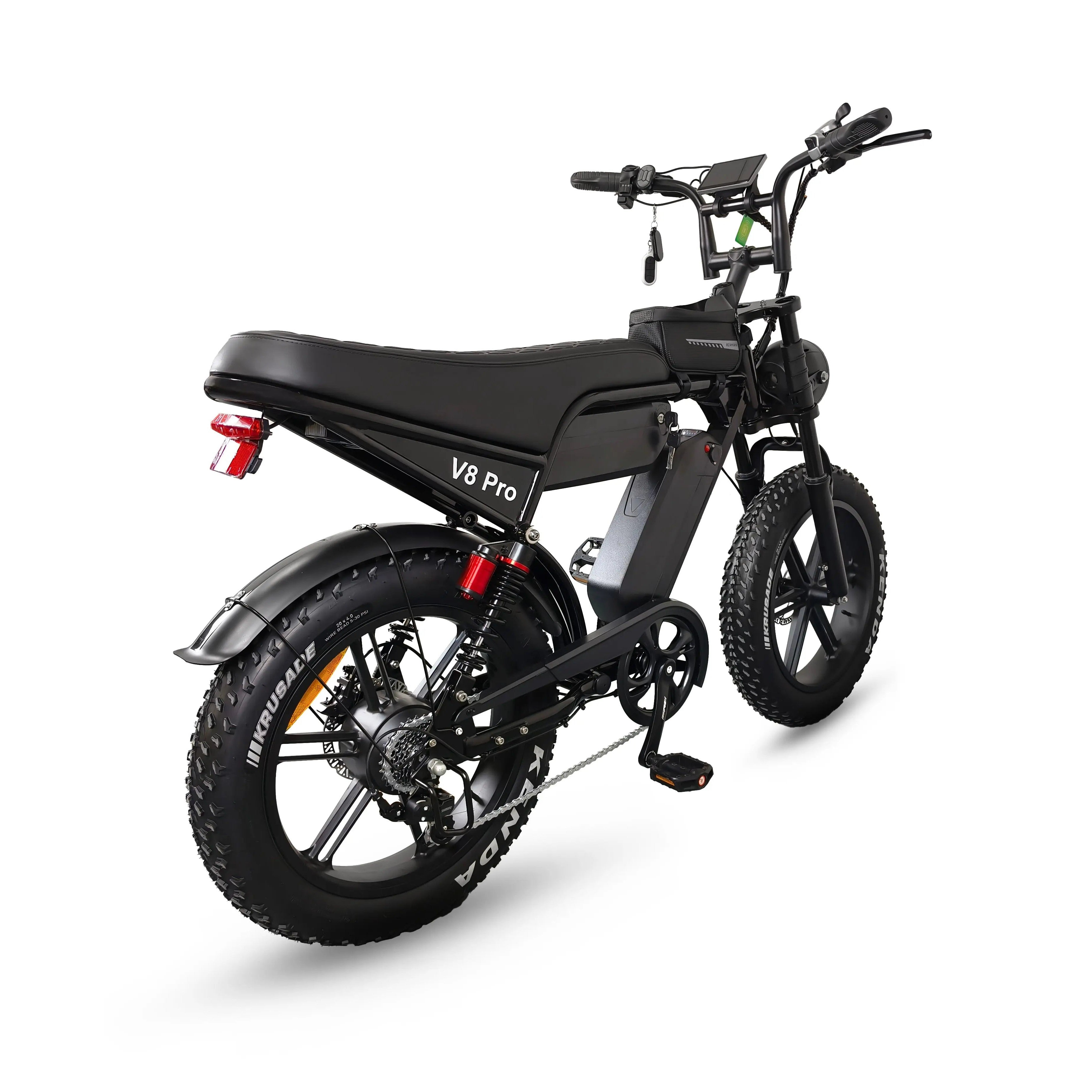 Ouxi V8 Pro Max 24 Inch Fatbike - Zwart - Dubbele Accu - AE-trading