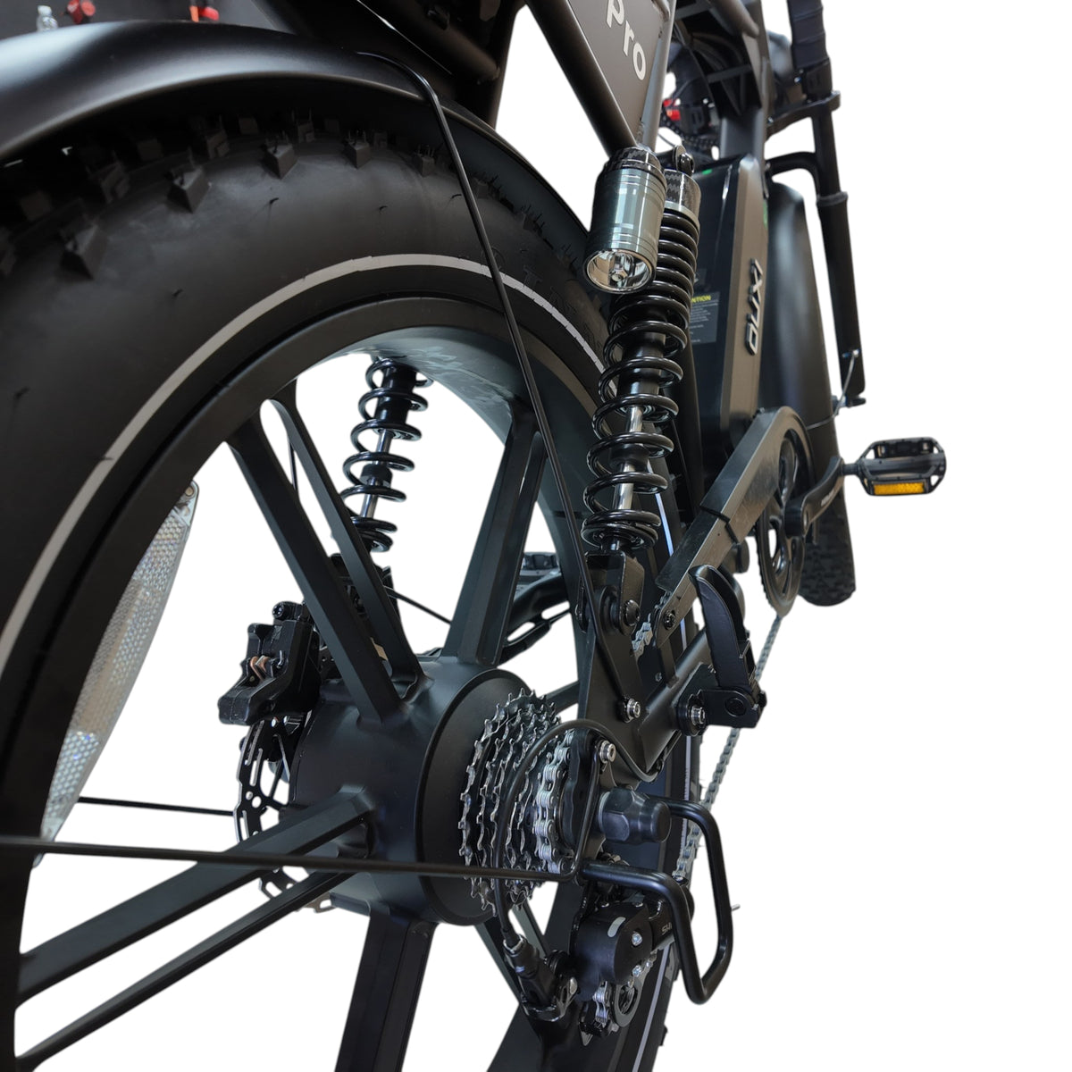 Ouxi V8 Pro Max 24 Inch Fatbike - Zwart - Enkele Accu - AE-trading
