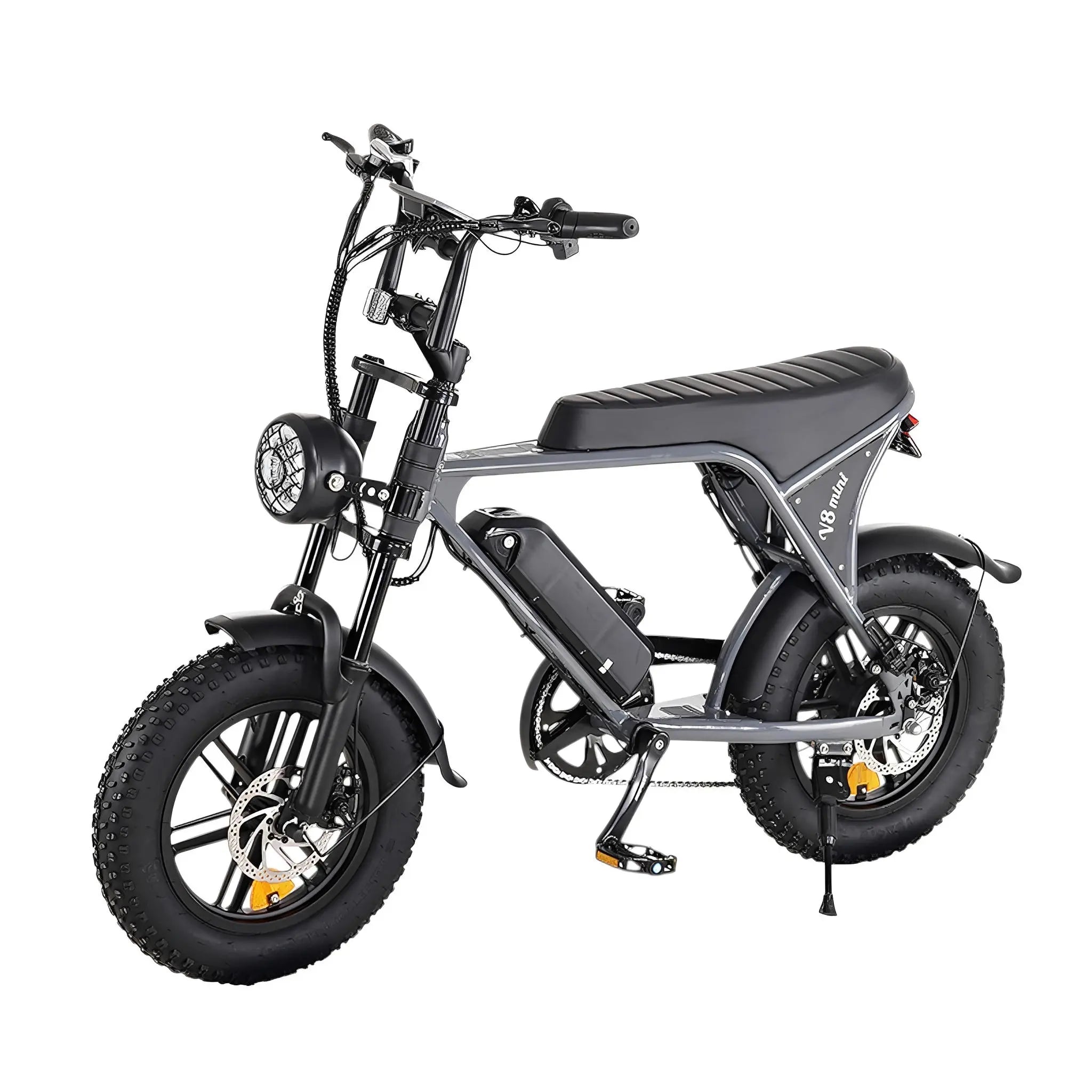 Ouxi V8 Pro Mini - Mini Fatbike - Lichtgrijs - Hydraulische Remmen - AE-trading