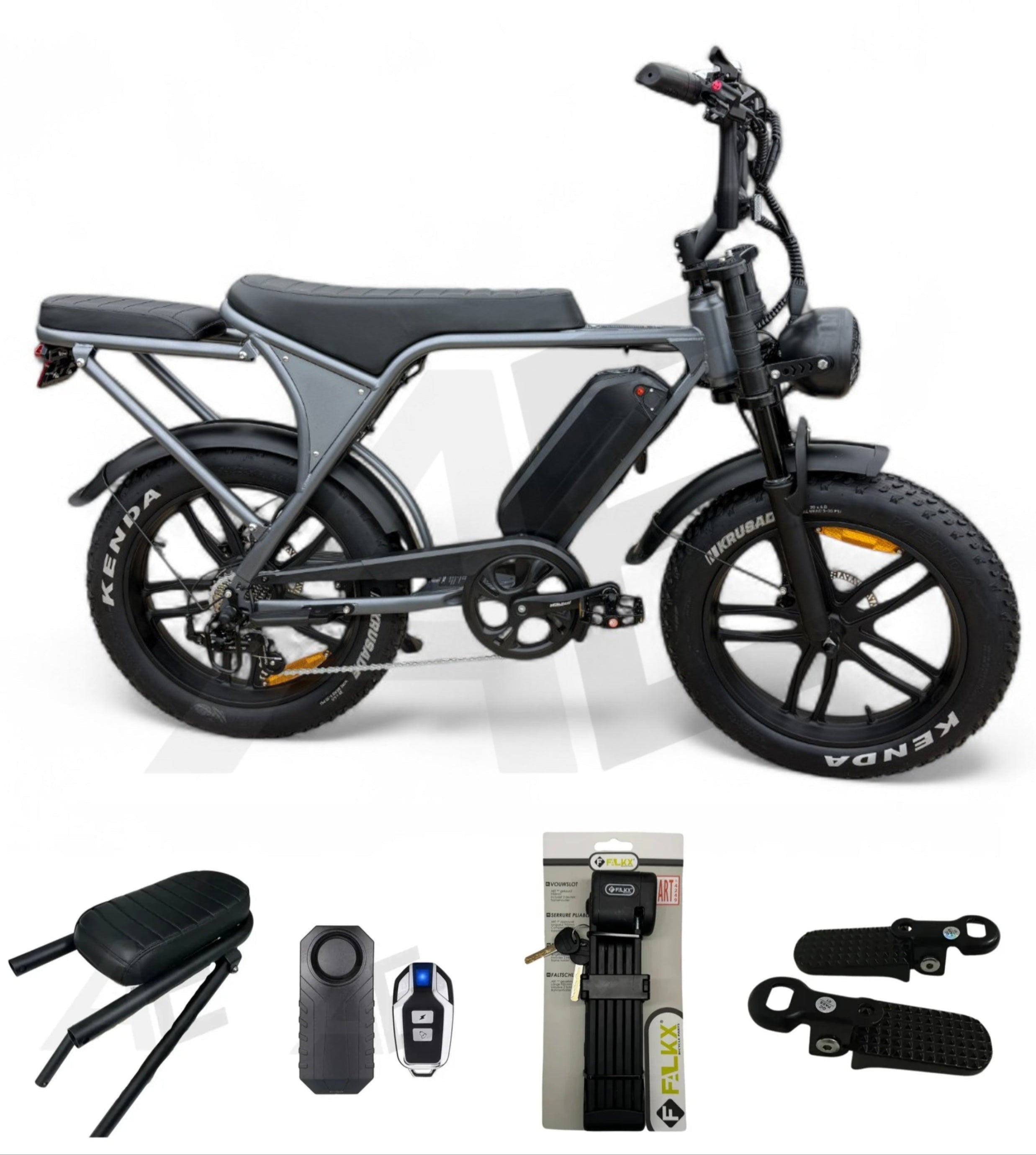 Ouxi C80 V8 5.0 Fatbike Space Grey met Hydraulische Remmen 2025 - AE-trading