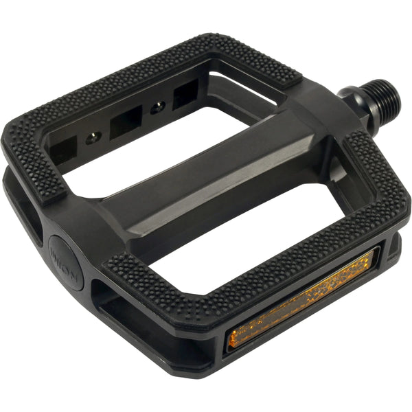 Union pedalen SP-180 alu mat zwart zwarte inleg op kaart - AE-trading