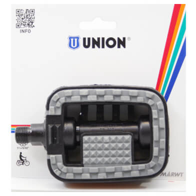 Union pedalen 807 anti-slip zwart grijze inleg op kaart - AE-trading