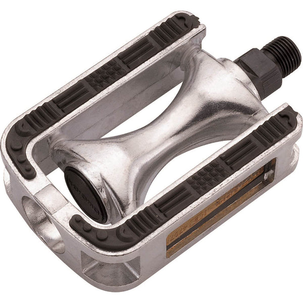 Union pedalen 810 anti-slip alu zilver zwarte inleg op kaar - AE-trading