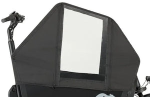 Cangoo Regenhuif Zwart – Bescherming tegen Regen en Wind voor Buzz Bakfiets - AE-trading