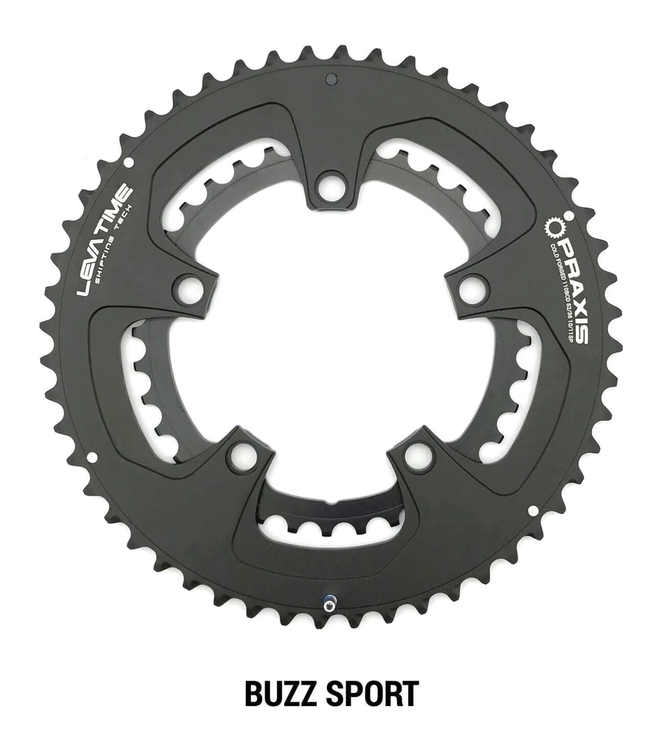 Praxis kettingblad Buzz Sport 110BCD 48/32t zwart - AE-trading
