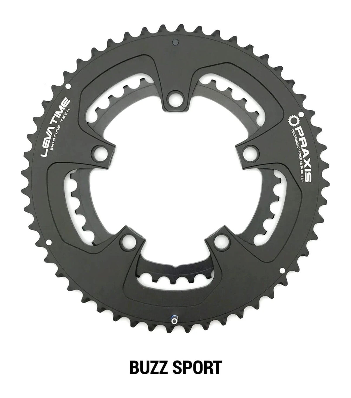Praxis kettingblad Buzz Sport 110BCD 52/36t zwart - AE-trading