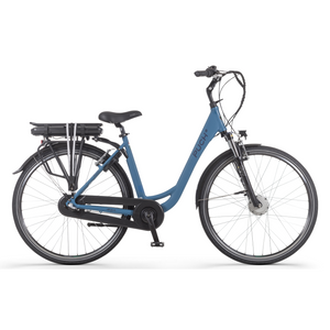 PUCH E-Folk N3 – Elektrische Unisex Stadsfiets – 28 inch- Mat Blauw – Voorwielmotor – Shimano Nexus 3 Versnellingen – 468 Wh Accu - AE-trading