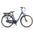 PUCH E-Folk N3 – Elektrische Unisex Stadsfiets – 28 inch- Mat Blauw – Voorwielmotor – Shimano Nexus 3 Versnellingen – 468 Wh Accu - AE-trading
