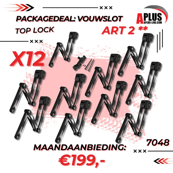 Package Deal 12 X Vouwslot Top Lock Art2 ** / Fatbike Slot (12 X 7048) - AE-trading