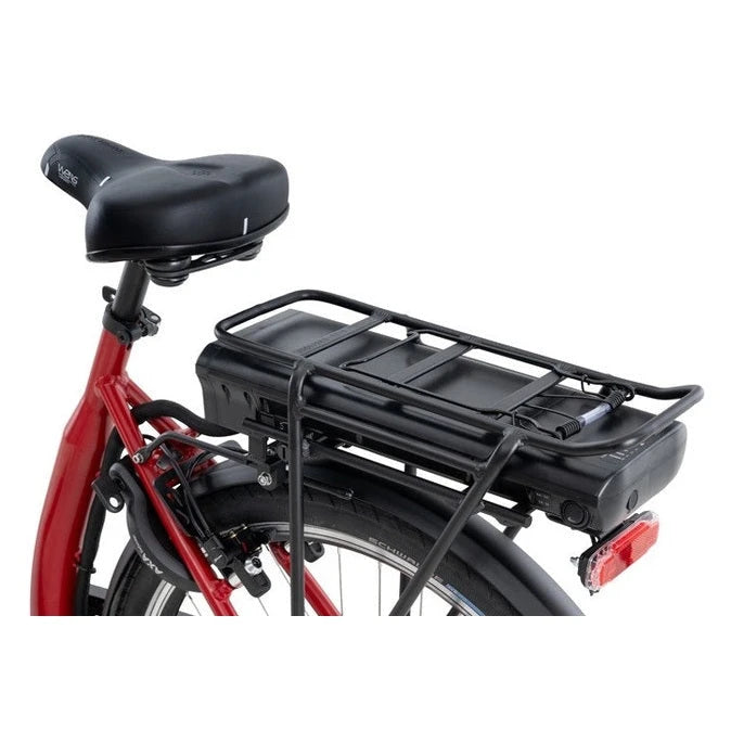 Pfautec Fena FM – Mat Rood – Elektrische Fiets – 324Wh accu – Extra lage instap 29cm – Voorwielmotor – Shimano Nexus 7 - AE-trading