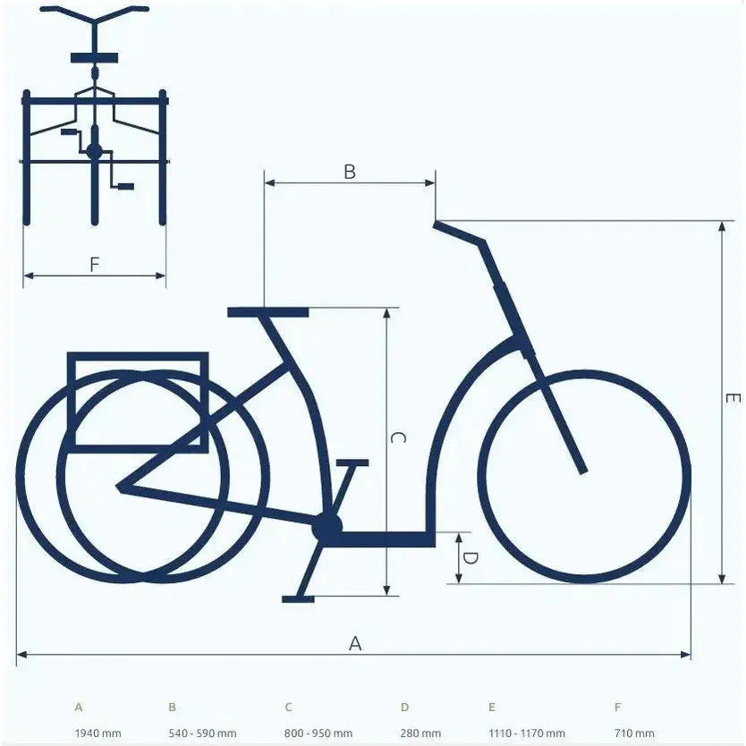 Pfautec Vida FM – Elektrische Driewieler - Robijnrood Metallic - AE-trading