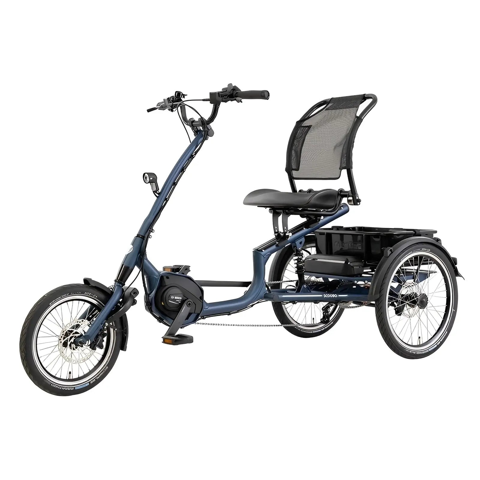Pfautec Scoobo Smart – Elektrische Driewieler - 725Wh – Mat Azuurblauw - AE-trading