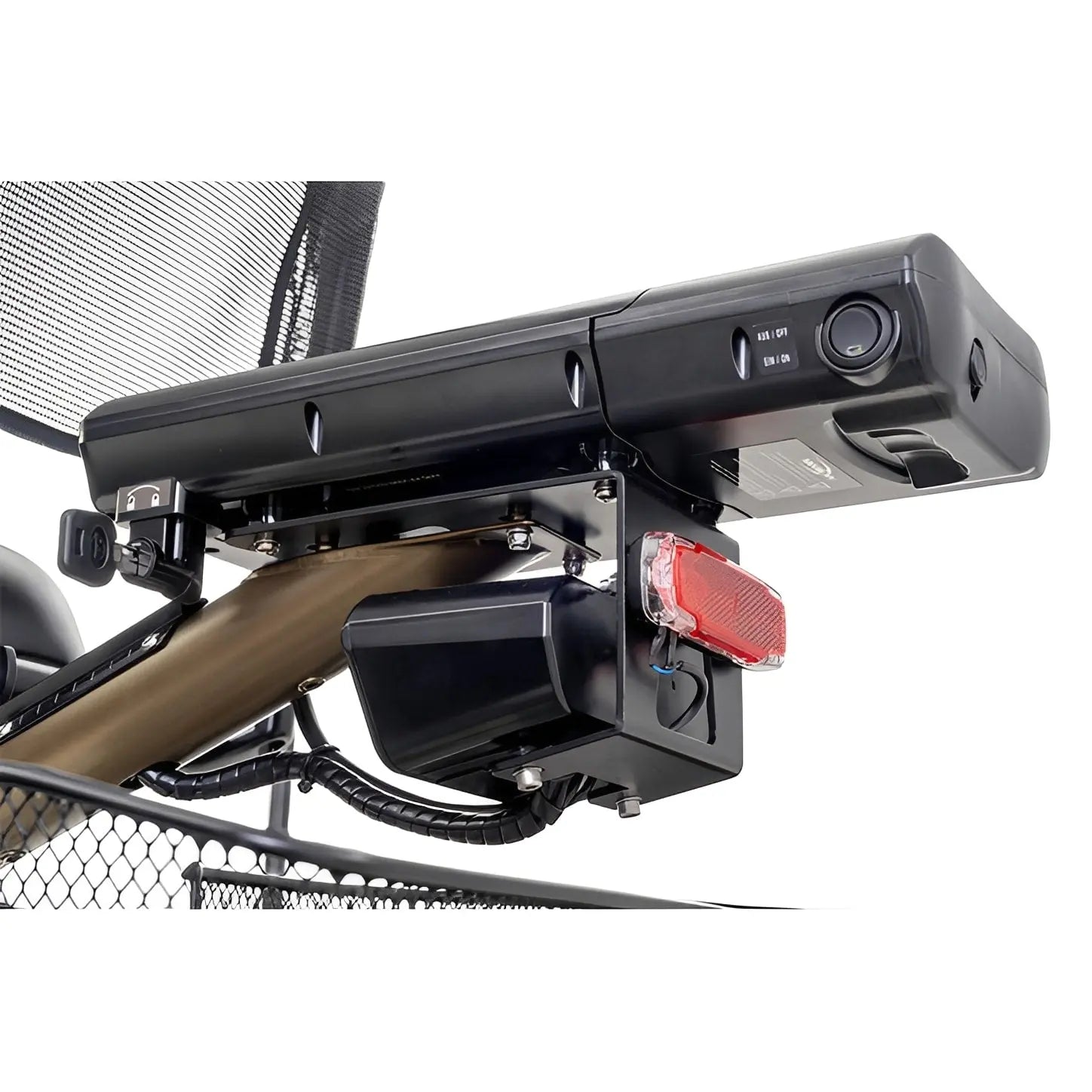 Pfautec Scootertrike FM - Elektrische Driewieler – Ergonomisch Premiumzadel - 504Wh – Mat Brons/Goud - AE-trading