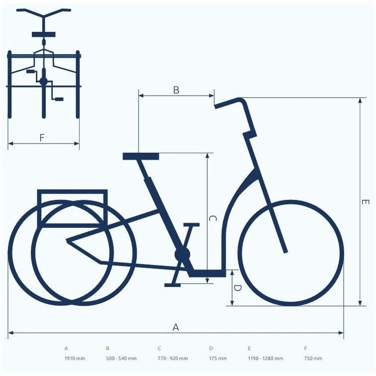 Pfautec Tamo FM – Elektrische Driewieler-Mat Blauwgrijs – 324Wh - AE-trading