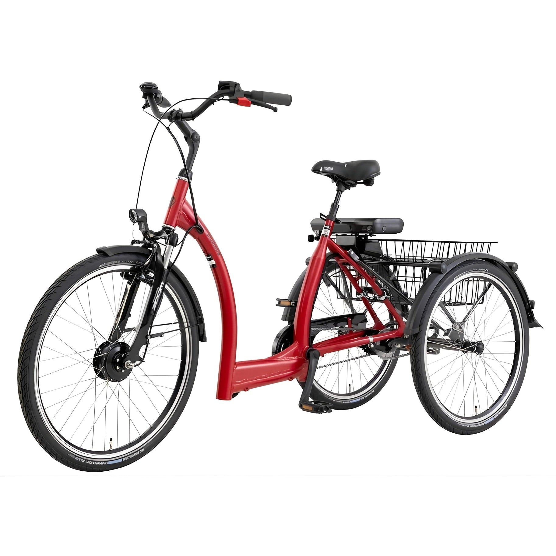 Pfautec Vida FM – Robijnrood Metallic – Elektrische Driewieler - AE-trading