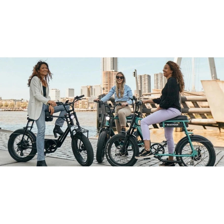 Phatfour FLB+ Fatbike – Zwart - 630Wh - AE-trading
