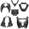 Plaatset Aplus Passend Op Piaggio Mp3 125/250/300/400/500 8 Delig Mat Zwart - AE-trading