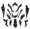 Plaatset Aplus Passend Op Yamaha Xmax 125/300 (2018 2020) 15 Delig Mat Zwart - AE-trading