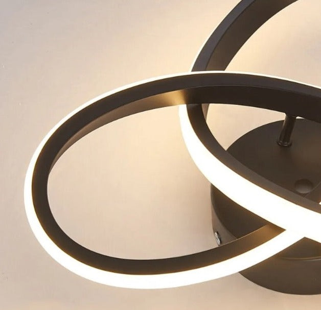 Plafondlamp led in het zwart met modern design 4500K 22W 220V - TALUTULA - AE-trading