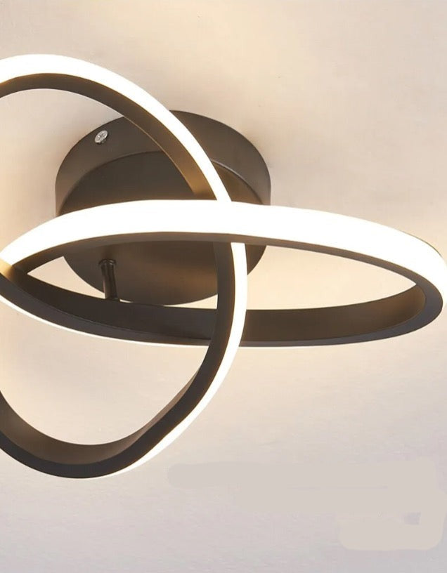 Plafondlamp led in het zwart met modern design 4500K 22W 220V - TALUTULA - AE-trading