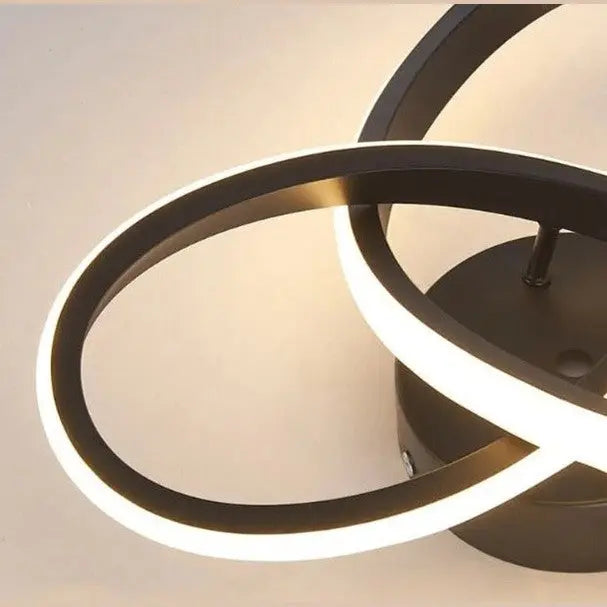 Plafondlamp led in het zwart met modern design 4500K 22W 220V - TALUTULA - AE-trading