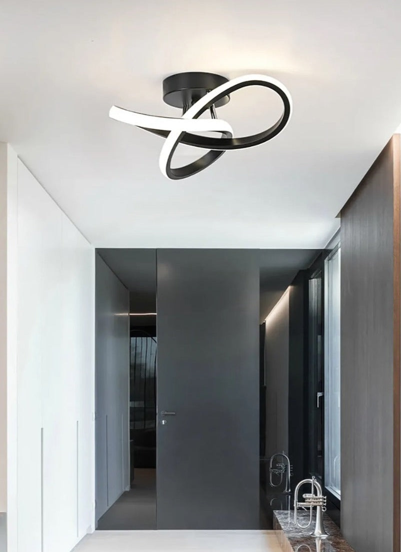 Plafondlamp led in het zwart met modern design 4500K 22W 220V - TALUTULA - AE-trading