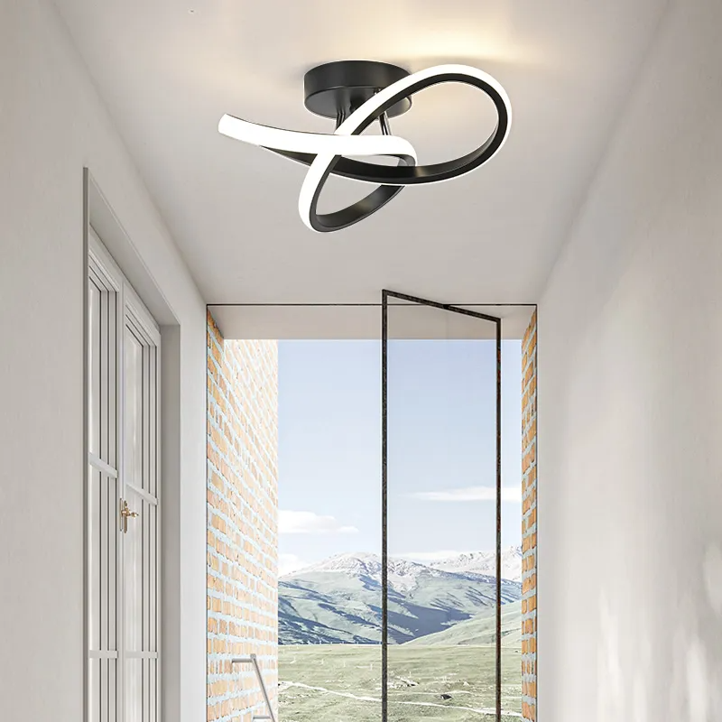 Plafondlamp led in het zwart met modern design 4500K 22W 220V - TALUTULA - AE-trading