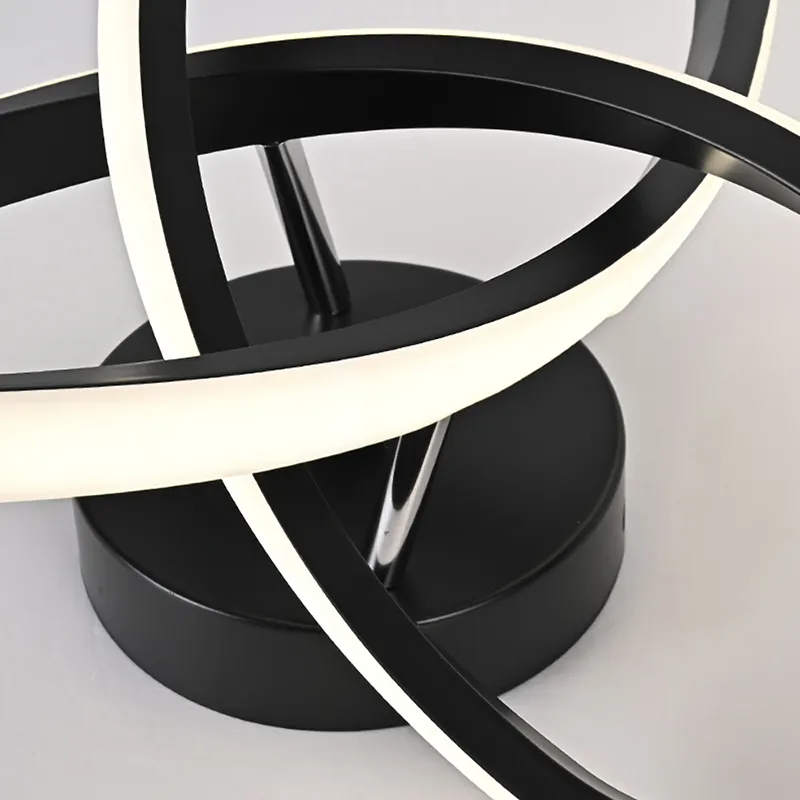 Plafondlamp led in het zwart met modern design 4500K 22W 220V - TALUTULA - AE-trading