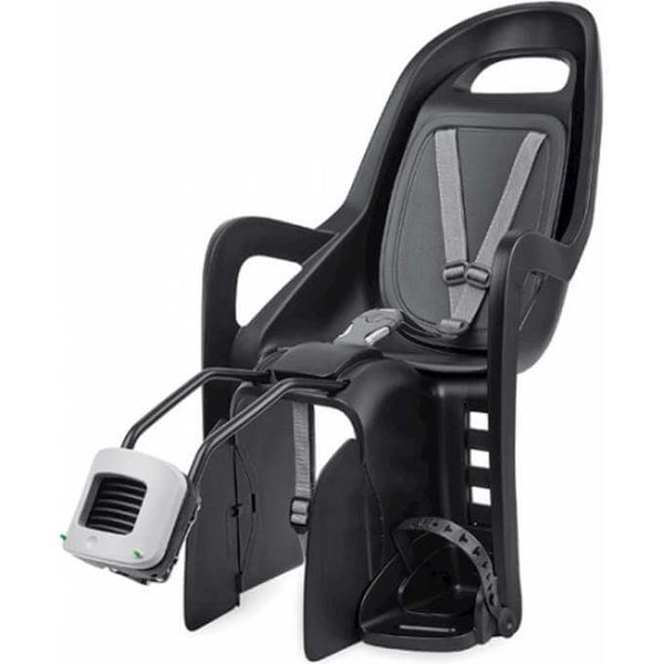 Polisport achterzitje Groovy frame bev. black/dark grey - AE-trading