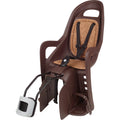 Polisport achterzitje Groovy frame bev. dark brown Eco - AE-trading