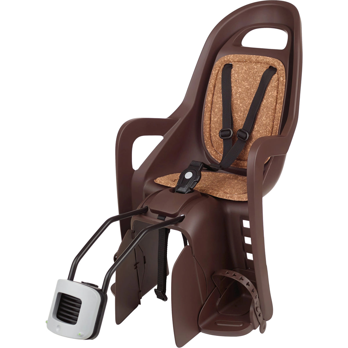 Polisport achterzitje Groovy frame bev. dark brown Eco - AE-trading
