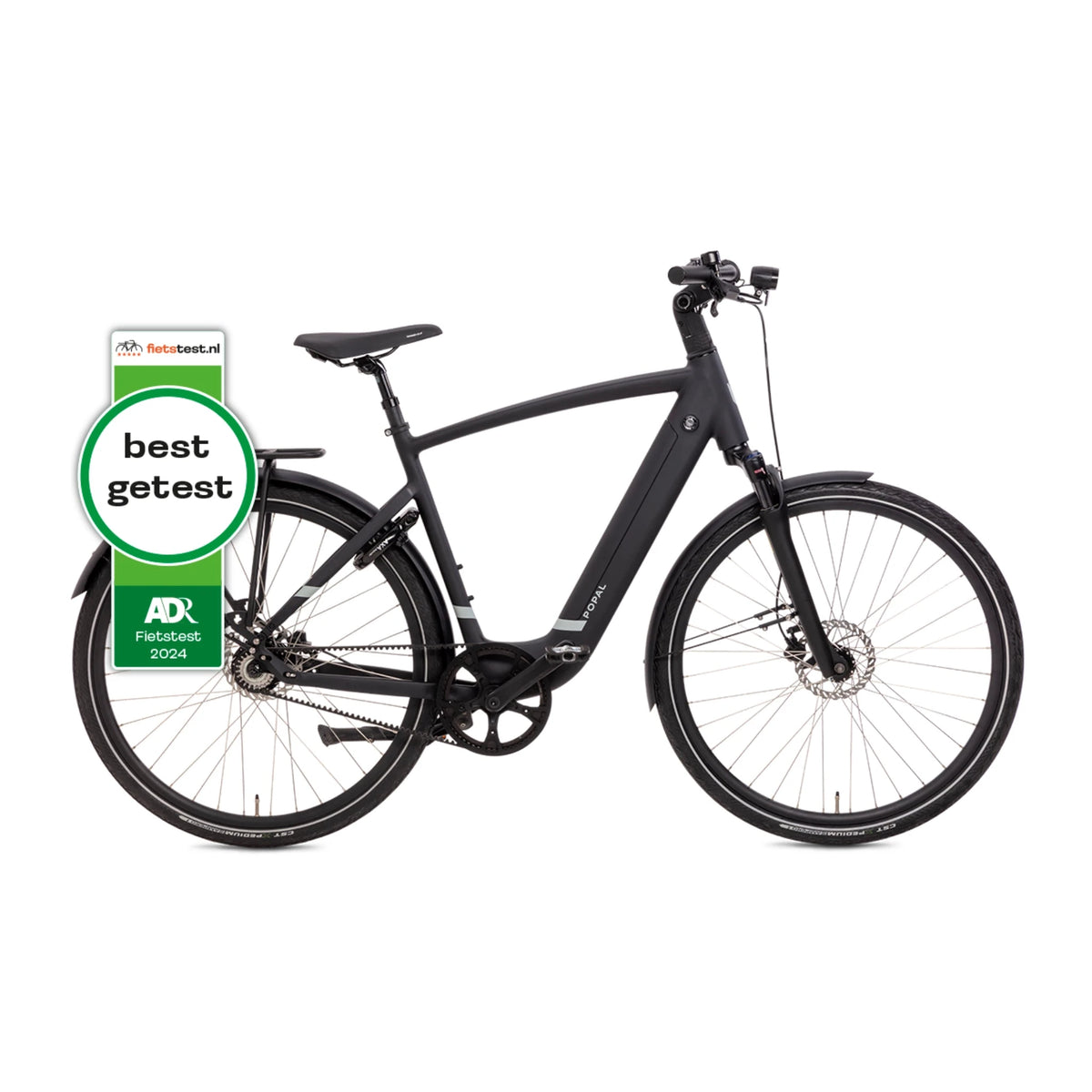 Popal ARC1 Elektrische Fiets - Mat zwart - 54cm - AE-trading