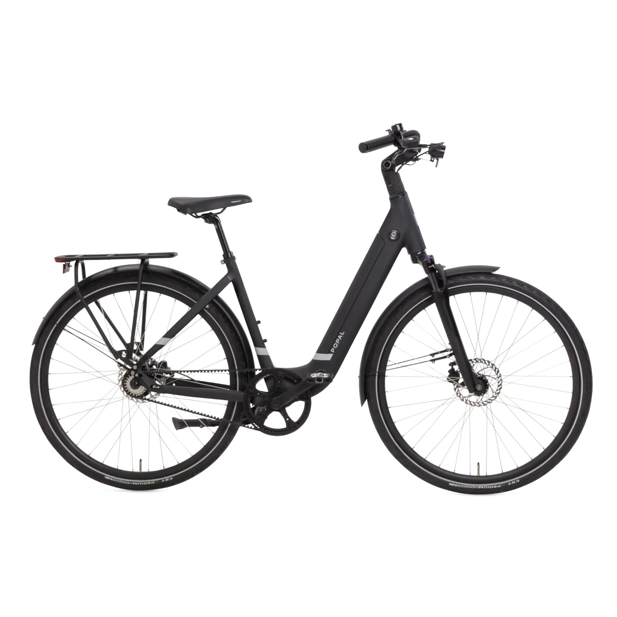 Popal ARC1 Plus - Elektrische Fiets - Mat Zwart - 28 inch - 54 cm - Belt Drive - Accu 504Wh (36V, 14.5Ah) - 35Nm Mivice Achternaafmotor - Hydraulische Remmen - AE-trading