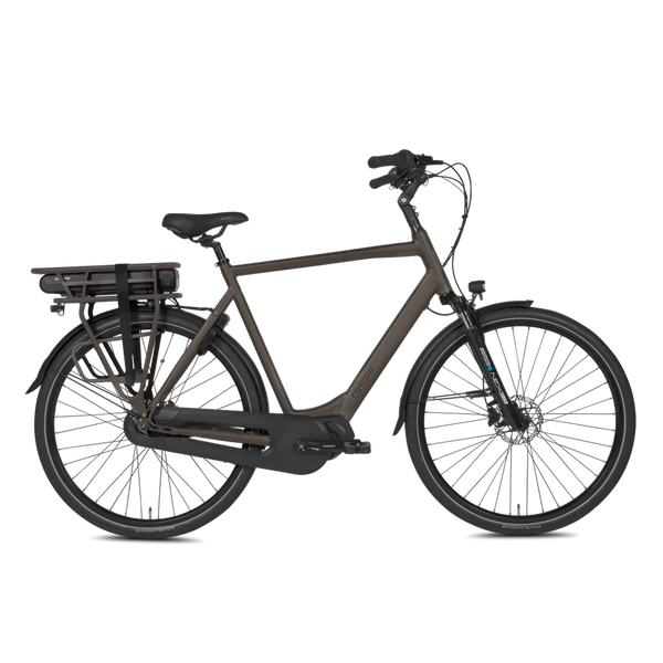 Popal Boozz Men Elektrische fiets Heren fiets 418Wh - E- bike - L 61 cm - Dark Oak Bruin - AE-trading