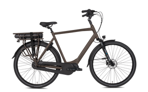 Popal Boozz Men Elektrische fiets Heren fiets - E- bike - L 61 cm - Dark Oak Bruin - AE-trading