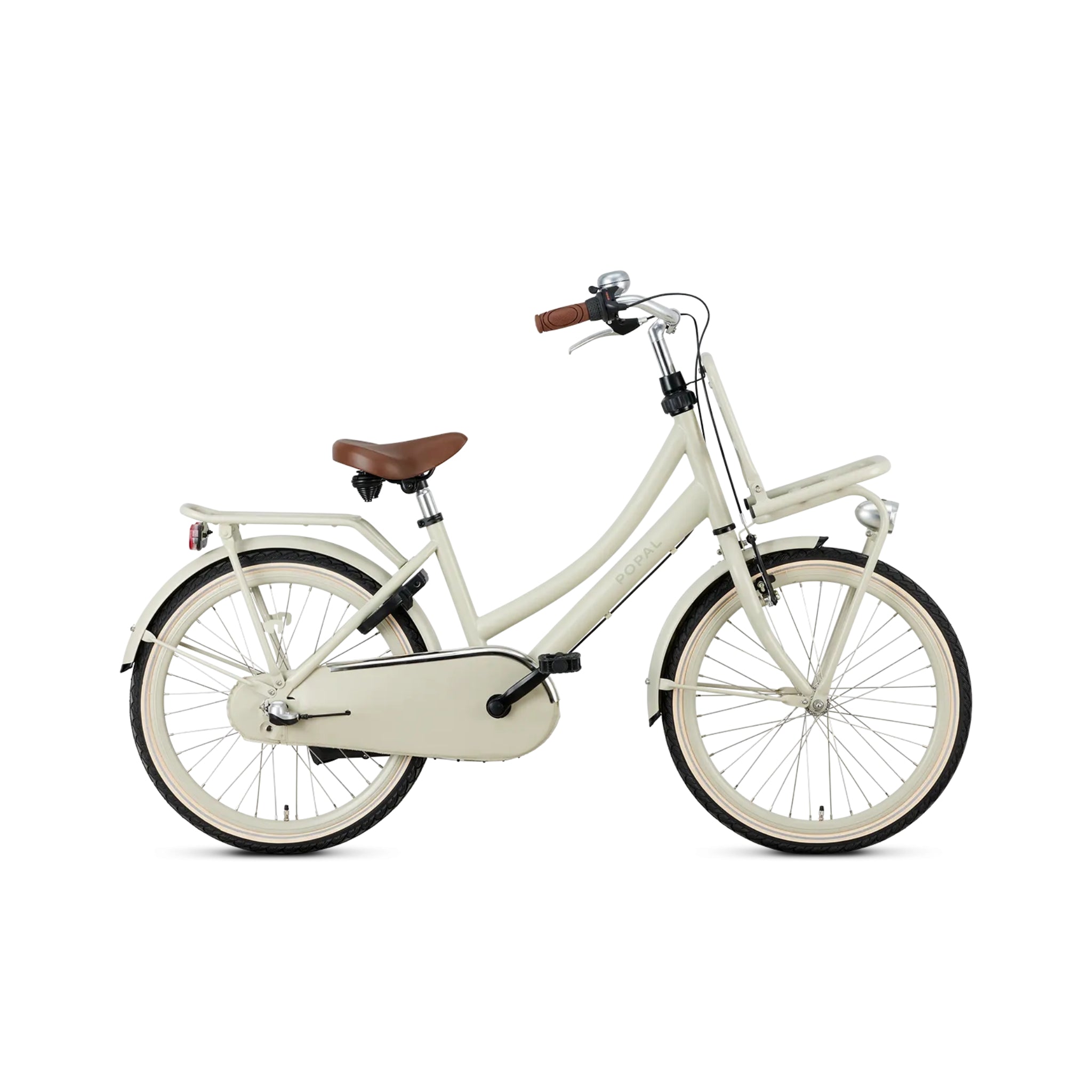 Popal Daily Dutch Basic+ 22 Inch Kinderfiets Cosmic Sand Beige Stevig Stalen Frame Transportfiets - AE-trading