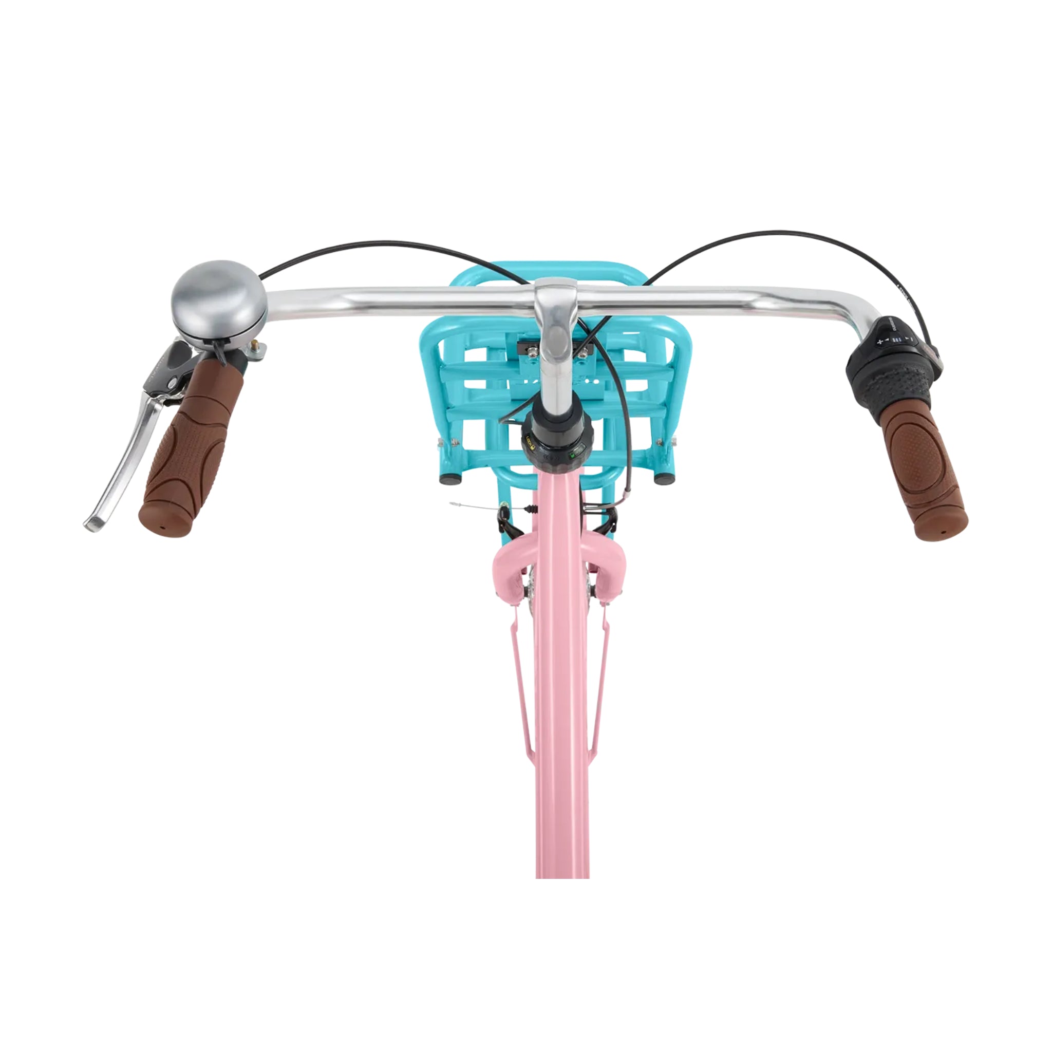 Popal Daily Dutch Basic+ 22 Inch Kinderfiets Mint Roze Stalen Frame Trendy Ontwerp - AE-trading