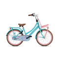 Popal Daily Dutch Basic+ 22 Inch Kinderfiets Turquoise Roze Stalen Frame - AE-trading