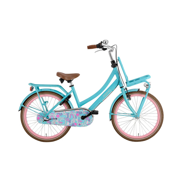 Popal Daily Dutch Basic+ 22 Inch Kinderfiets Turquoise Stalen Frame - AE-trading