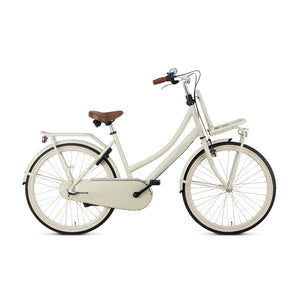Popal Daily Dutch Basic+ 26 Inch Transportfiets Cosmic Sand Met LED-Verlichting En Drie Versnellingen - AE-trading