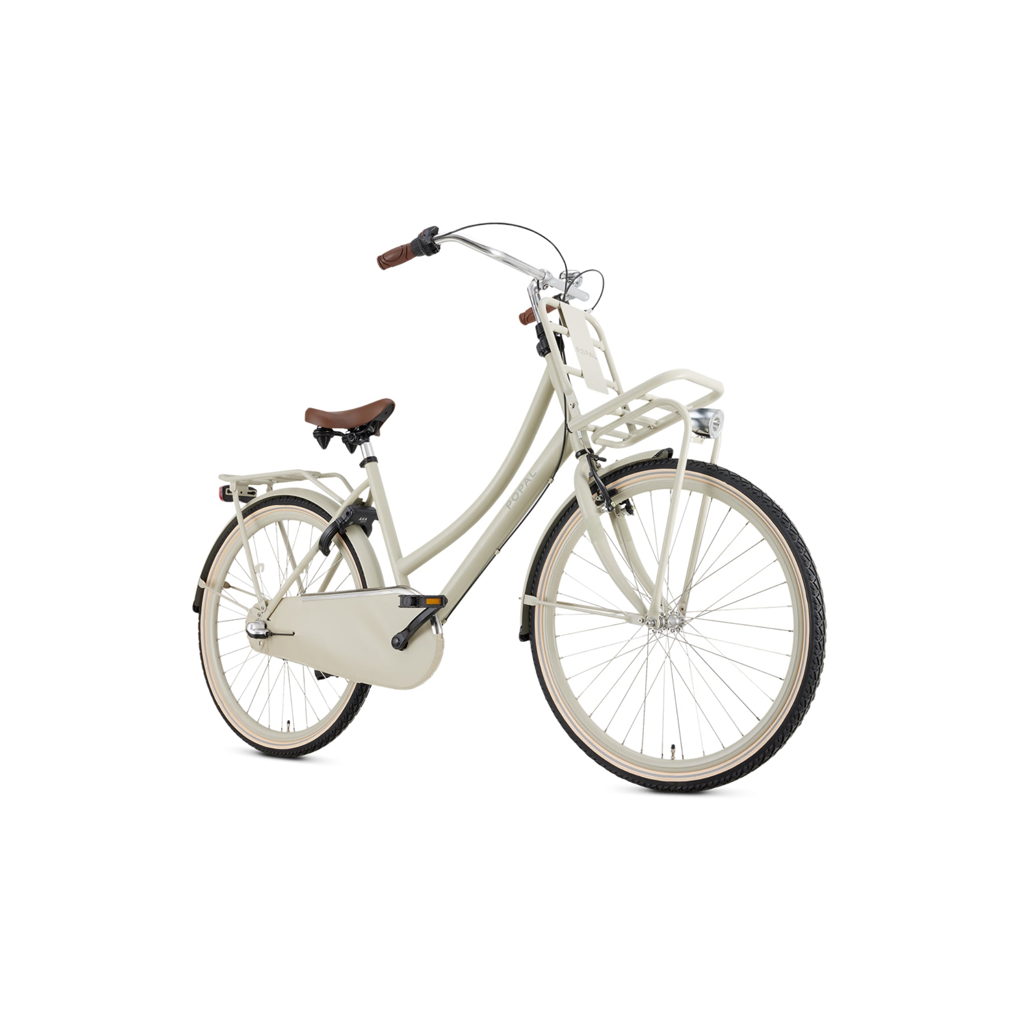 Popal Daily Dutch Basic+ 26 Inch Transportfiets Cosmic Sand Met LED-Verlichting En Drie Versnellingen - AE-trading