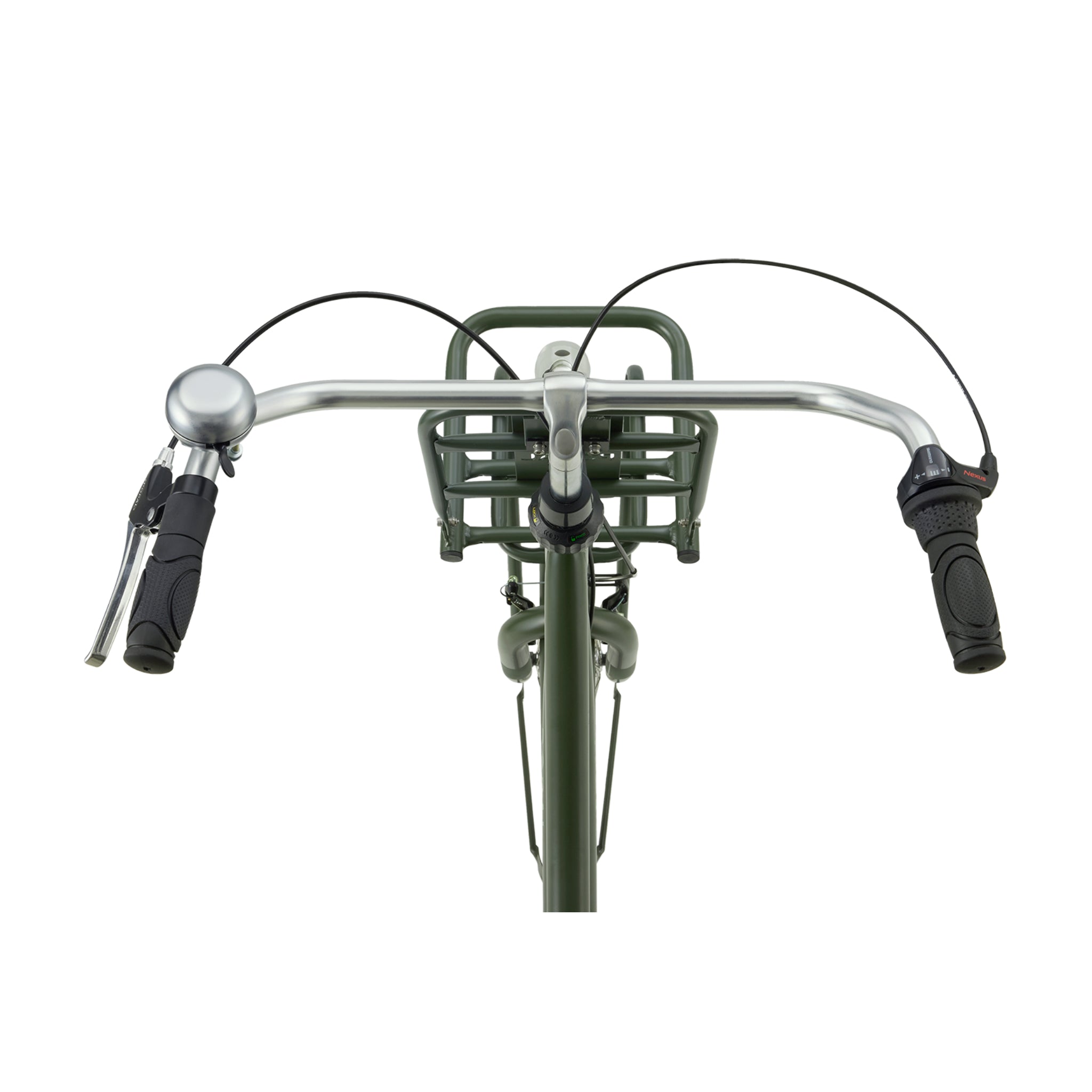 Popal Daily Dutch Basic+ 26 Inch Transportfiets Legergroen Met LED-Verlichting en Drie Versnellingen - AE-trading