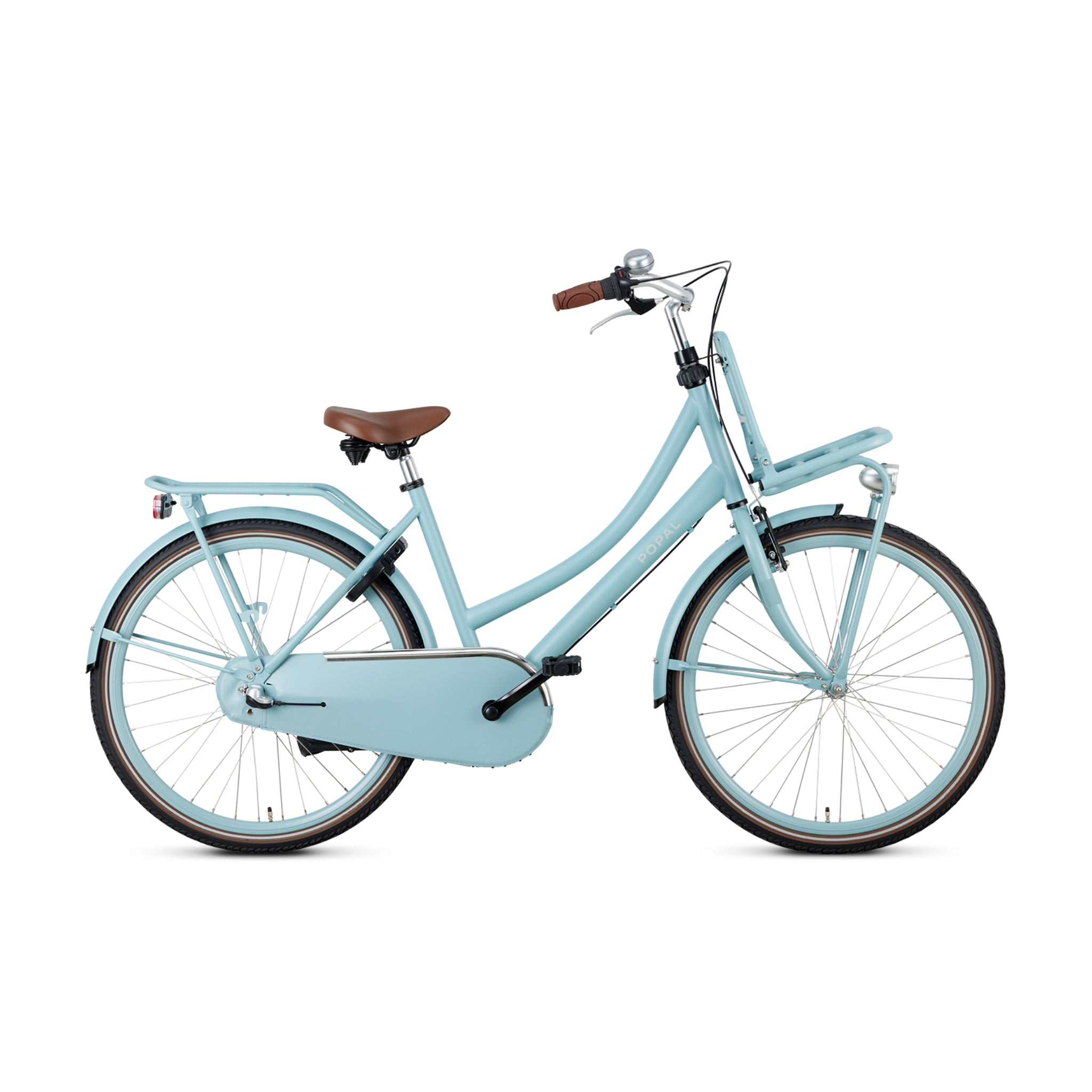 Popal Daily Dutch Basic+ Transportfiets 26 Inch Mat Blauw Met LED-Verlichting en Terugtraprem - AE-trading