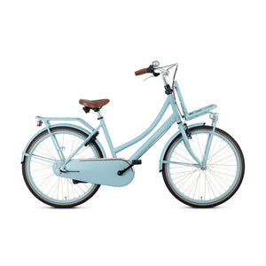 Popal Daily Dutch Basic+ Transportfiets 26 Inch Mat Blauw Met LED-Verlichting en Terugtraprem - AE-trading