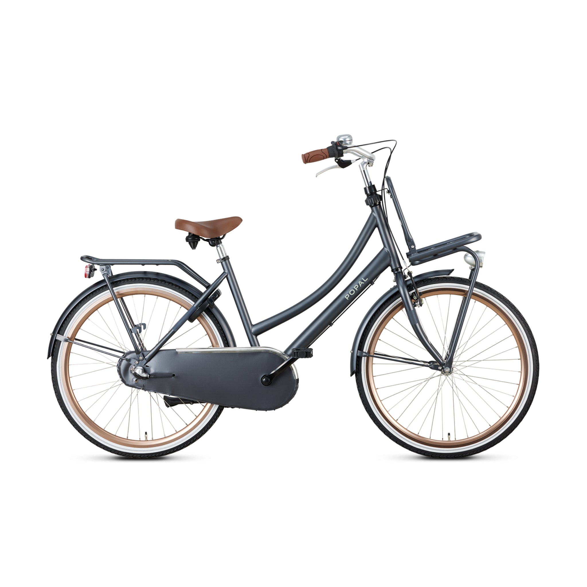 Popal Daily Dutch Basic+ Transportfiets 26 Inch Drie Versnellingen LED-Verlichting Petrol Blauw - AE-trading